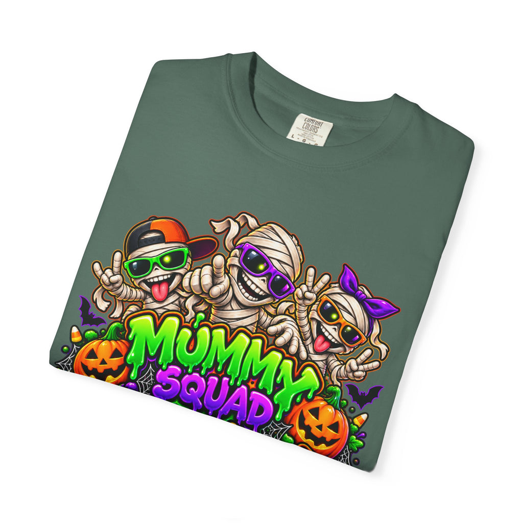 Mummy Squad For Life Halloween T-Shirt – Funny Colorful Mummy Graphic Tee