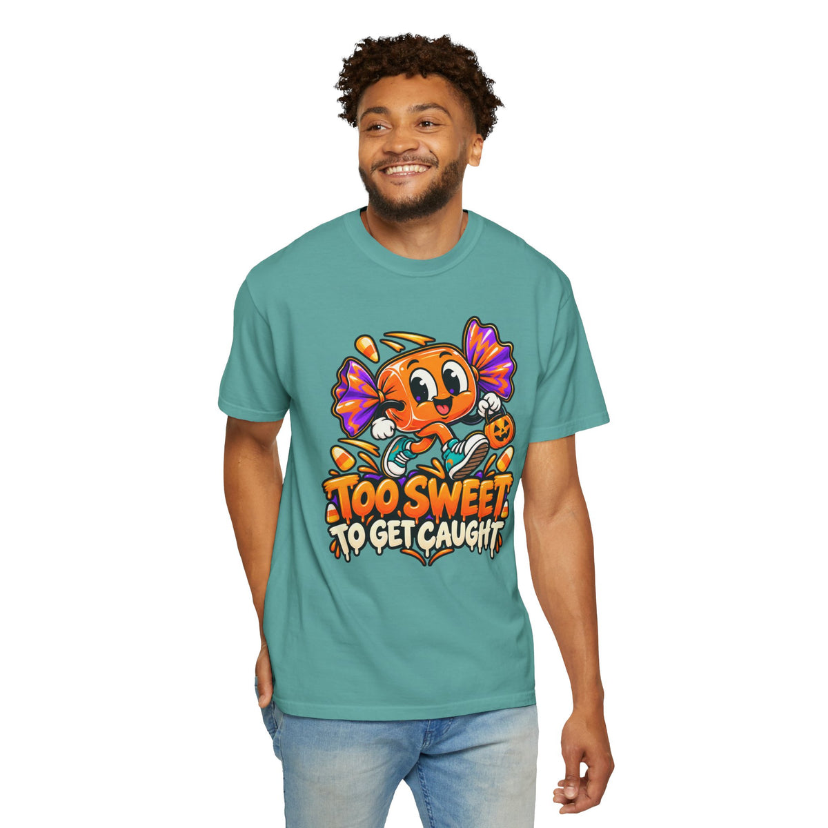 Too Sweet to Get Caught – Cute Halloween Candy T-Shirt
