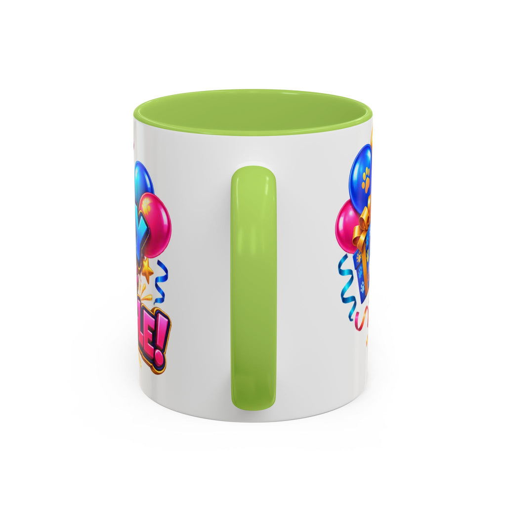 Birthday Mode Full Wiggle Corgi White Mug