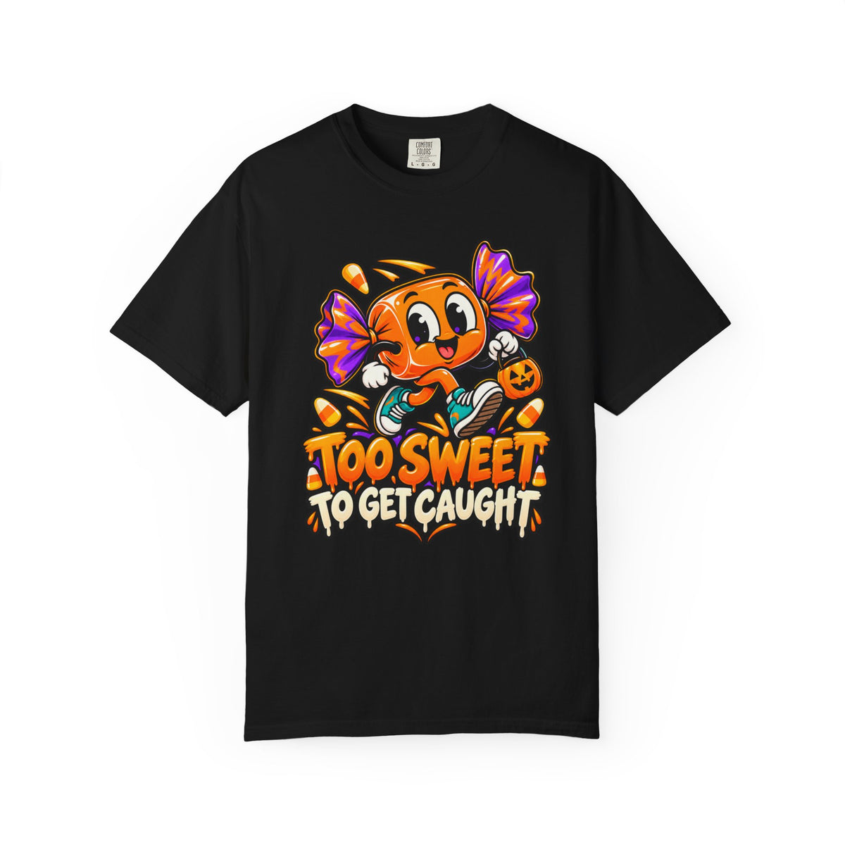 Too Sweet to Get Caught – Cute Halloween Candy T-Shirt