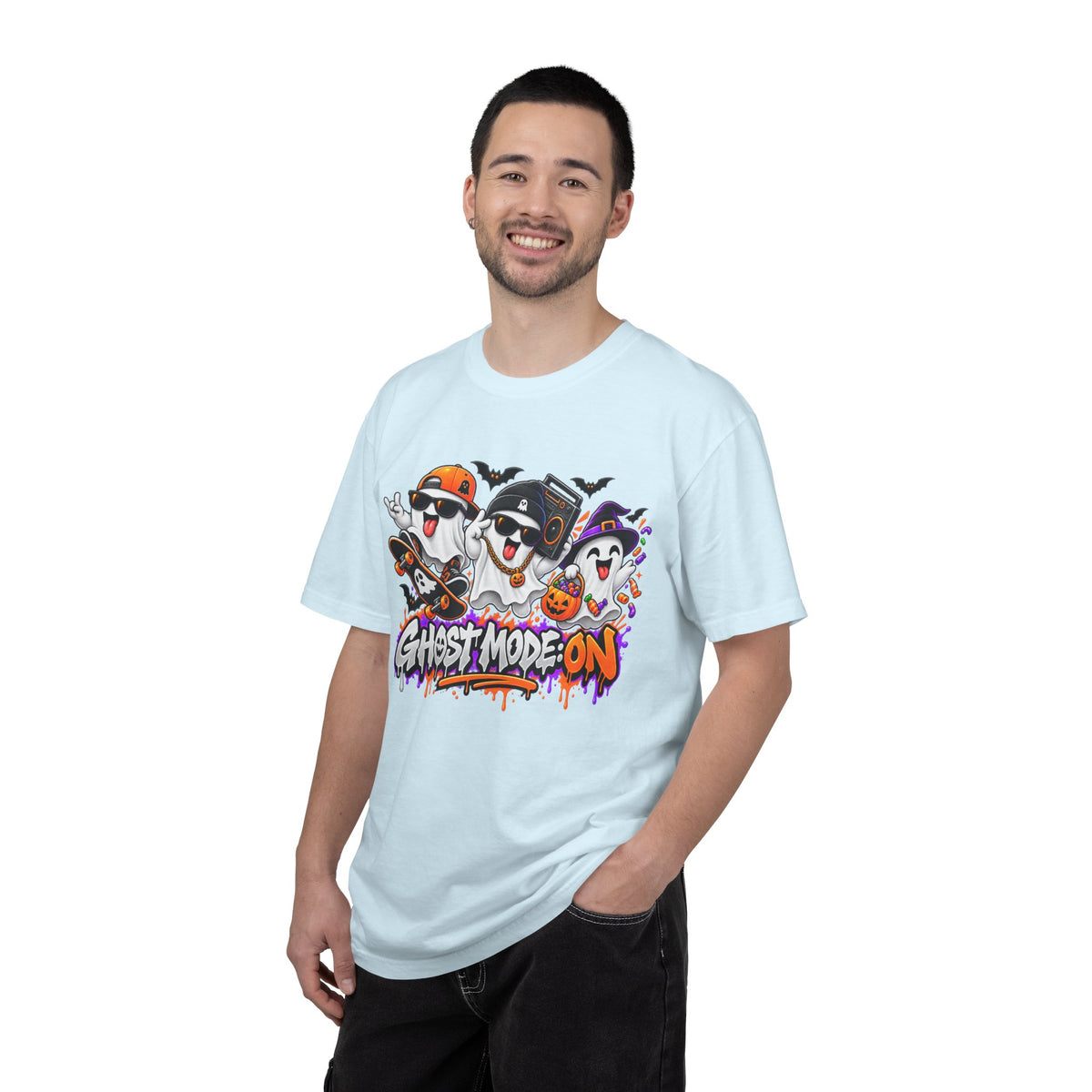 Ghost Mode: ON – Halloween Ghosts Graphic T-Shirt