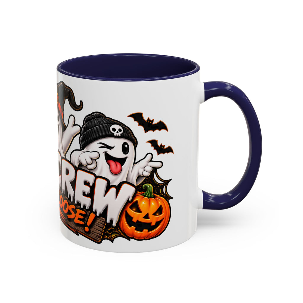 Boo Crew on the Loose Halloween White Mug – Funny Ghosts & Pumpkins