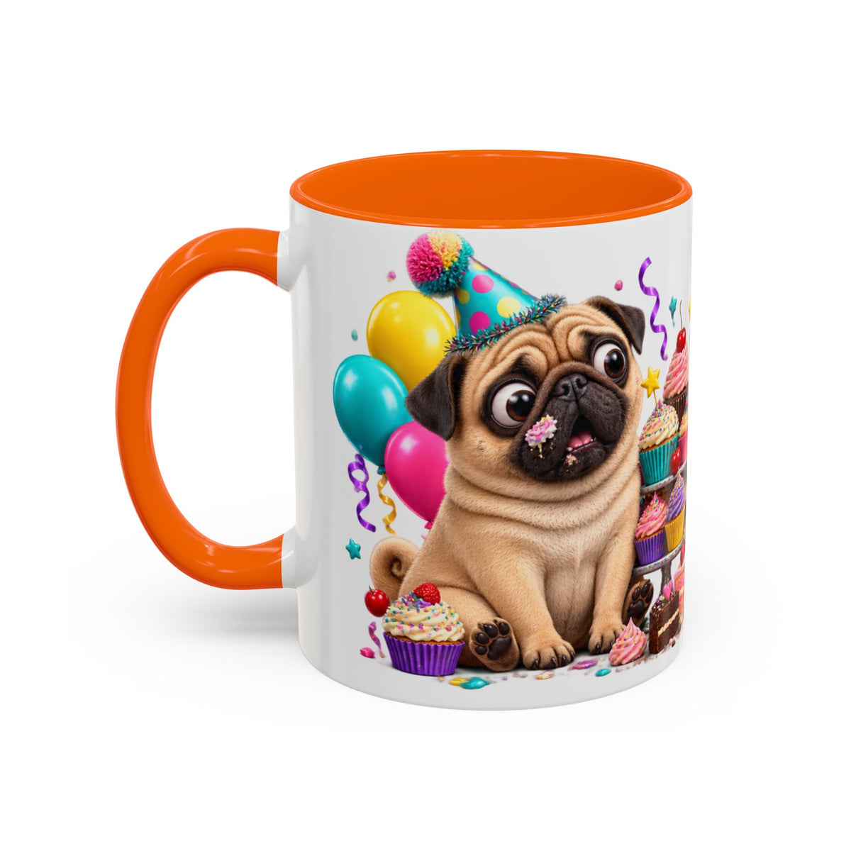 Aging I Thought You Said More Cake Pug Birthday White Mug