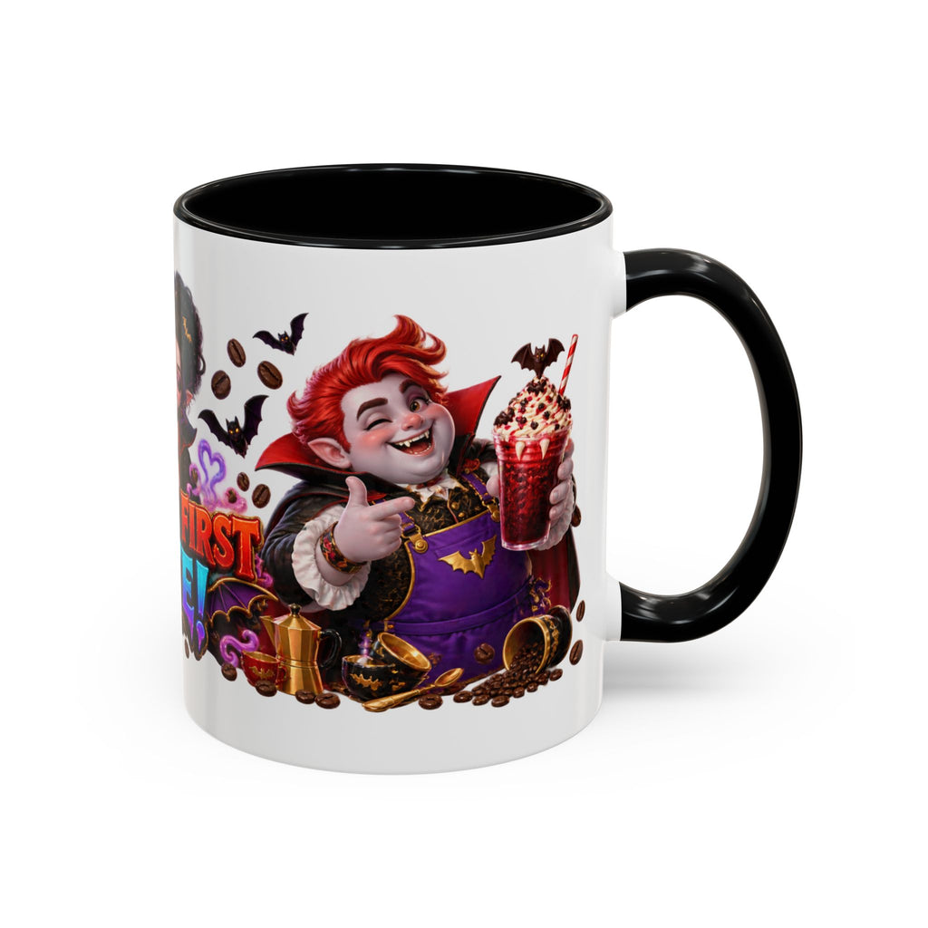 Love at First Bite Vampire Barista Halloween White Mug