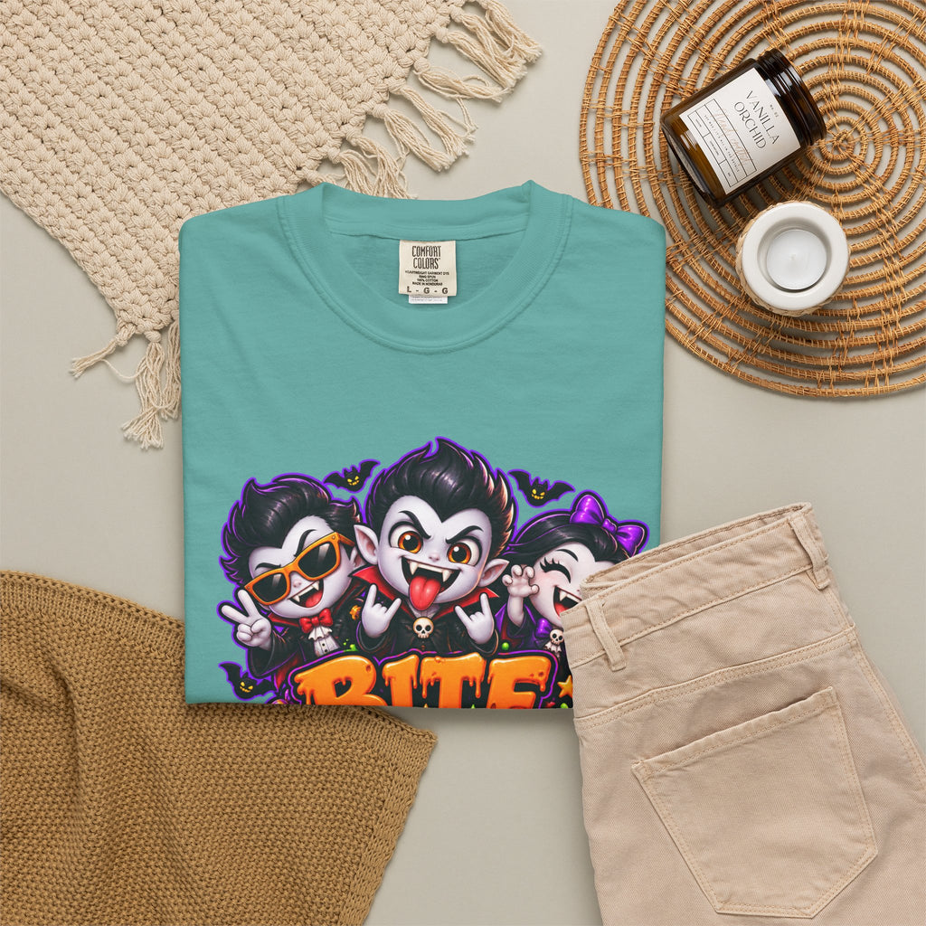 Bite Night Crew Halloween T-Shirt – Funny Vampire Graphic Tee
