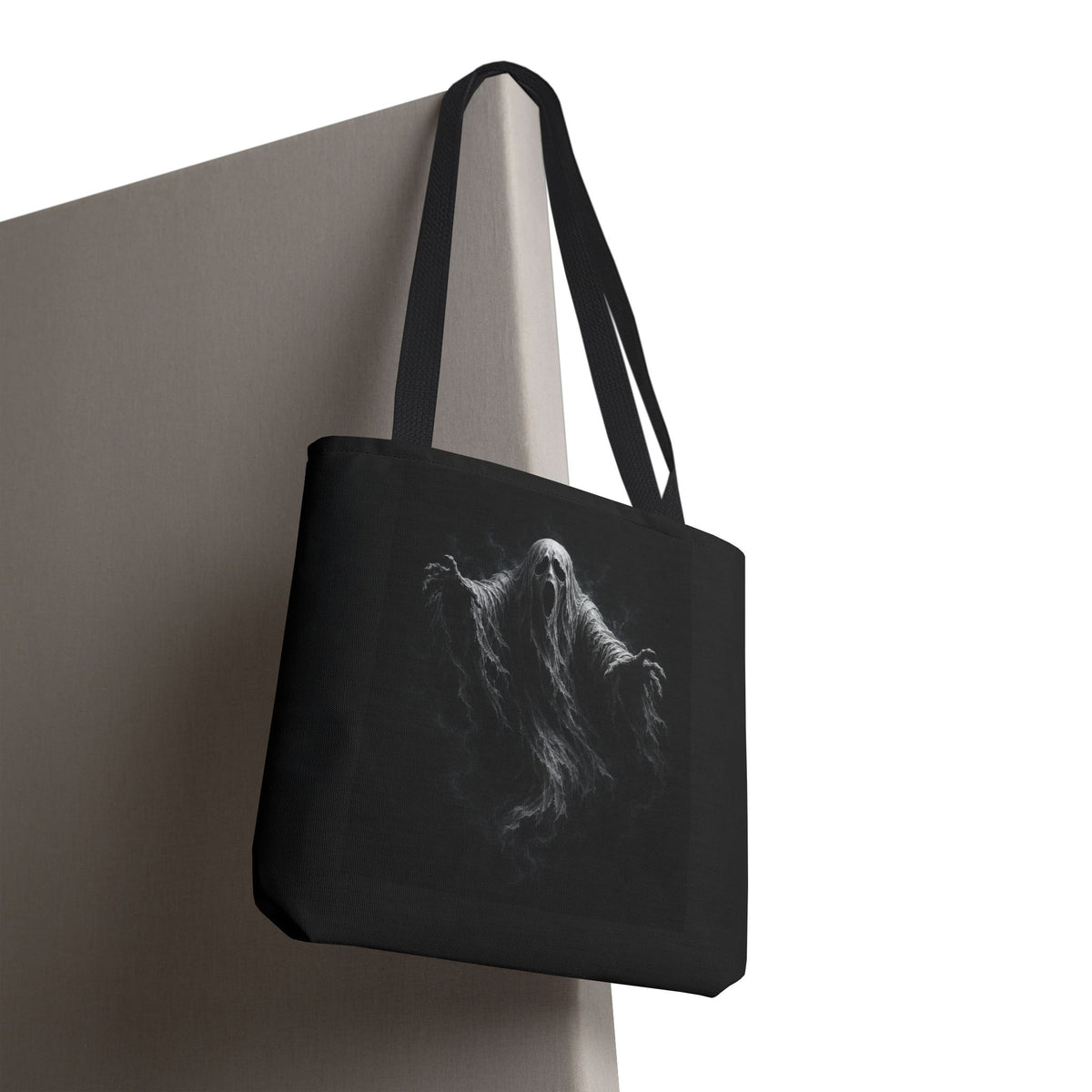 Ghostly Spirit Tote Bag — Spooky Halloween All-Over Print