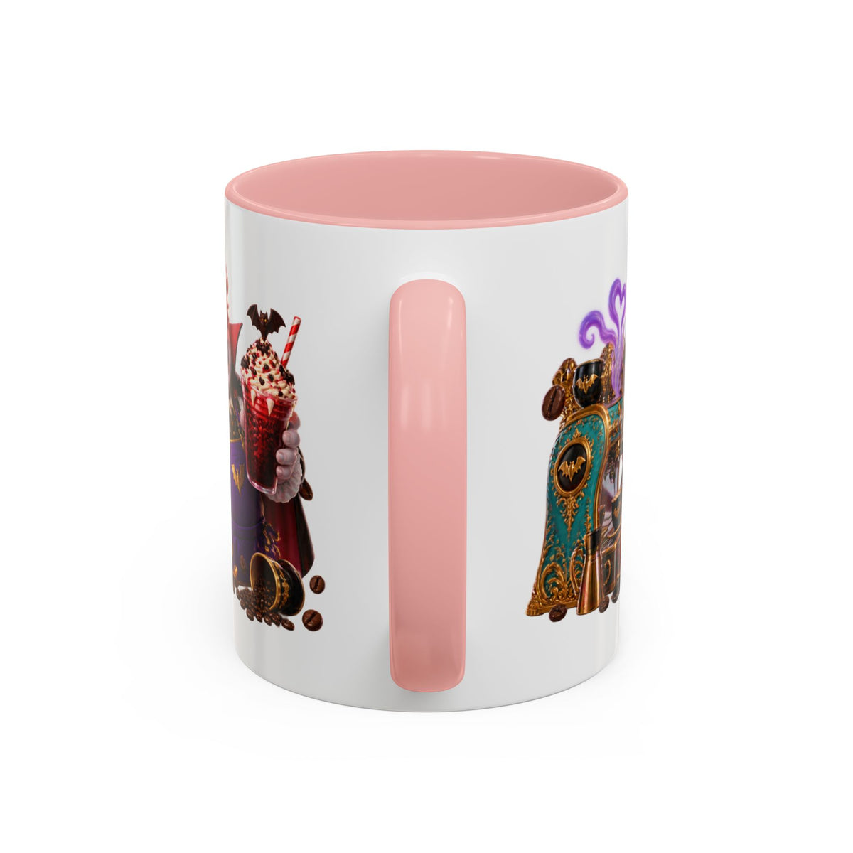 Love at First Bite Vampire Barista Halloween White Mug