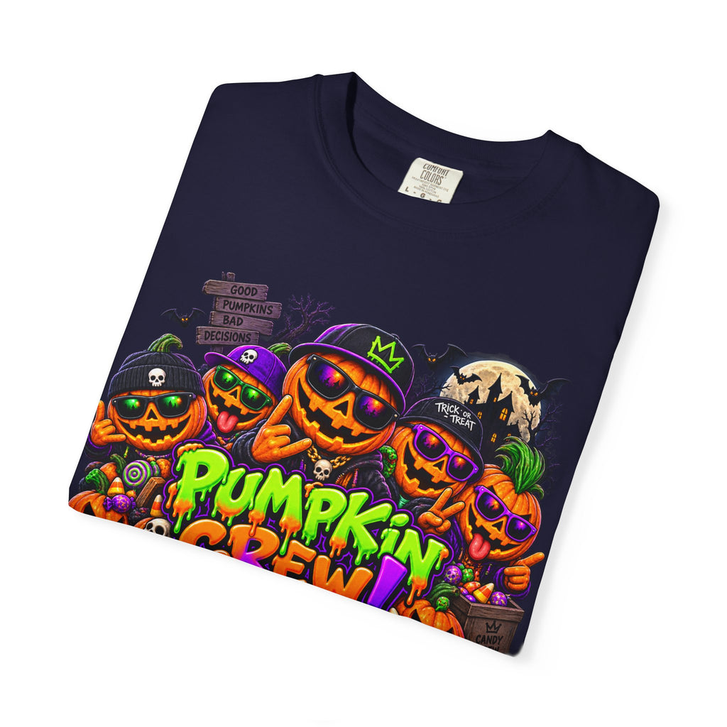 Pumpkin Crew Halloween T-Shirt – Funny Jack O’ Lantern Graphic Tee
