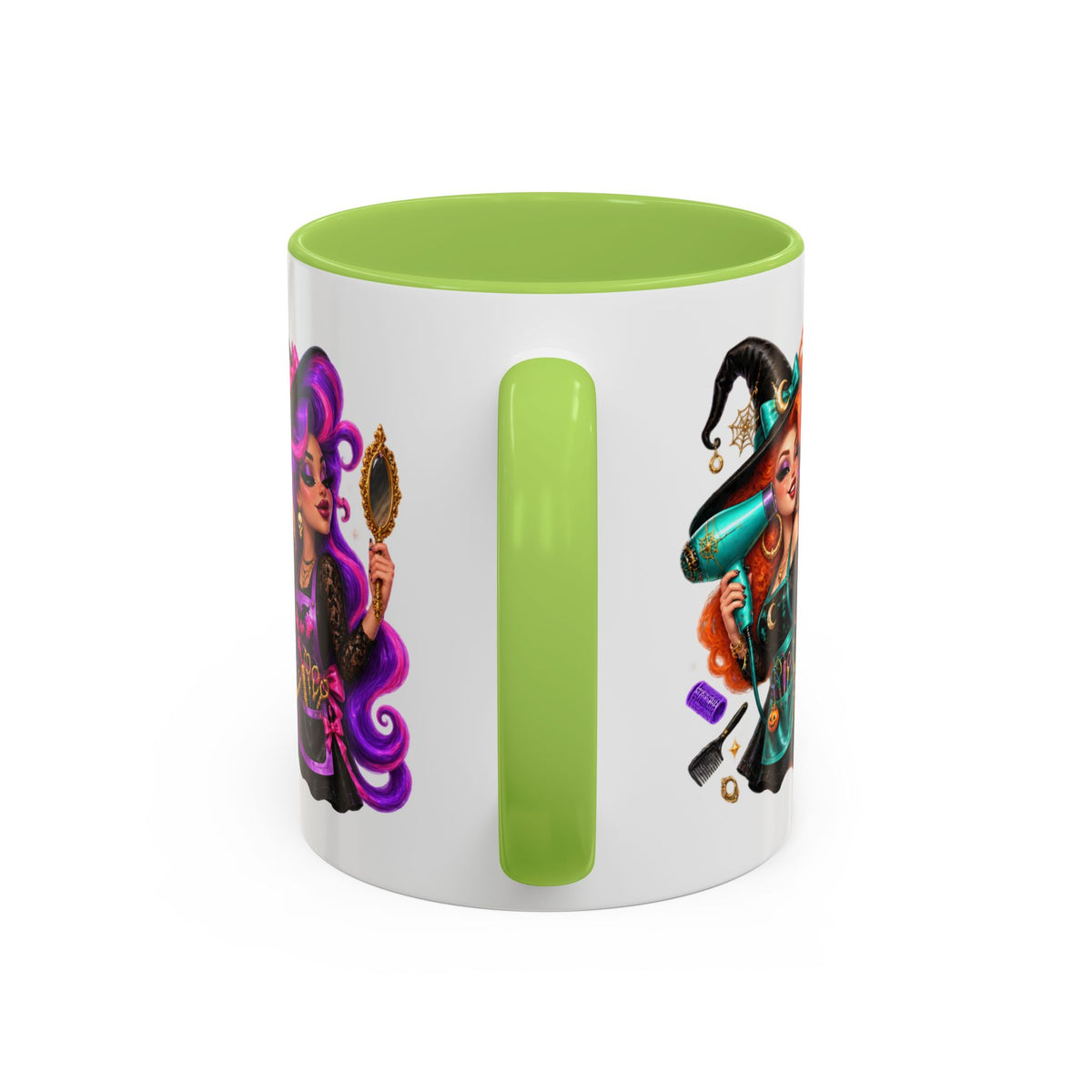 Bad Hair Witch Please Halloween Hairstylist White Mug
