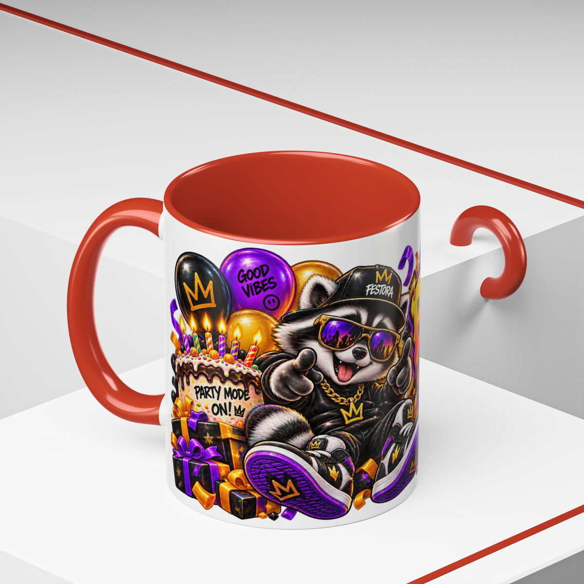 Festora Raccoon Birthday Mug – Birthday After Dark Coffee Cup