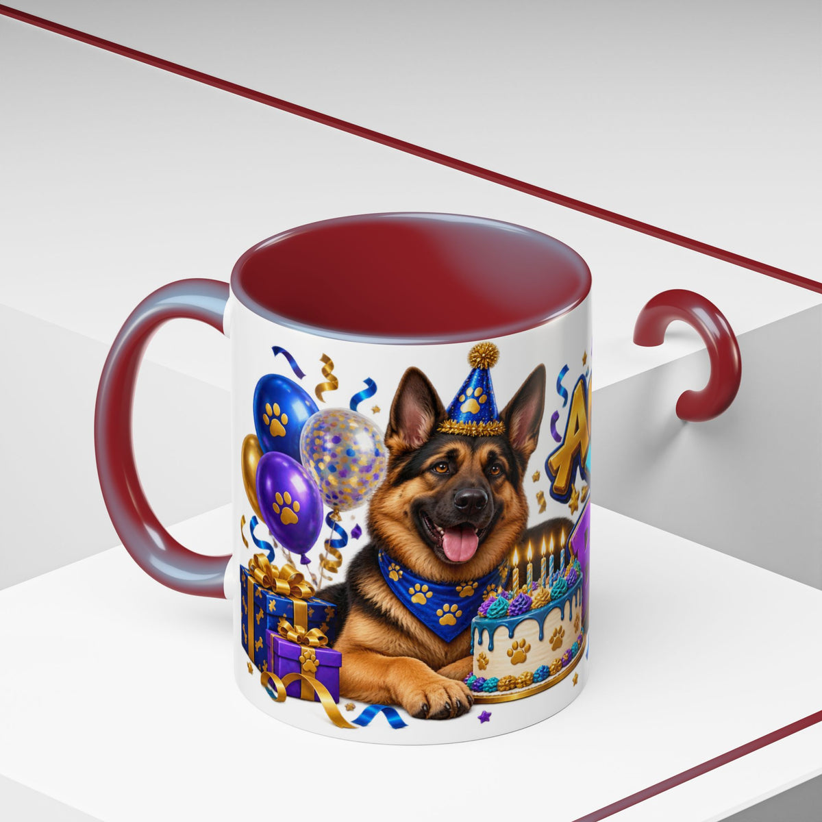 German Shepherd Birthday Mug – Another Year Bolder White Coffee Cup