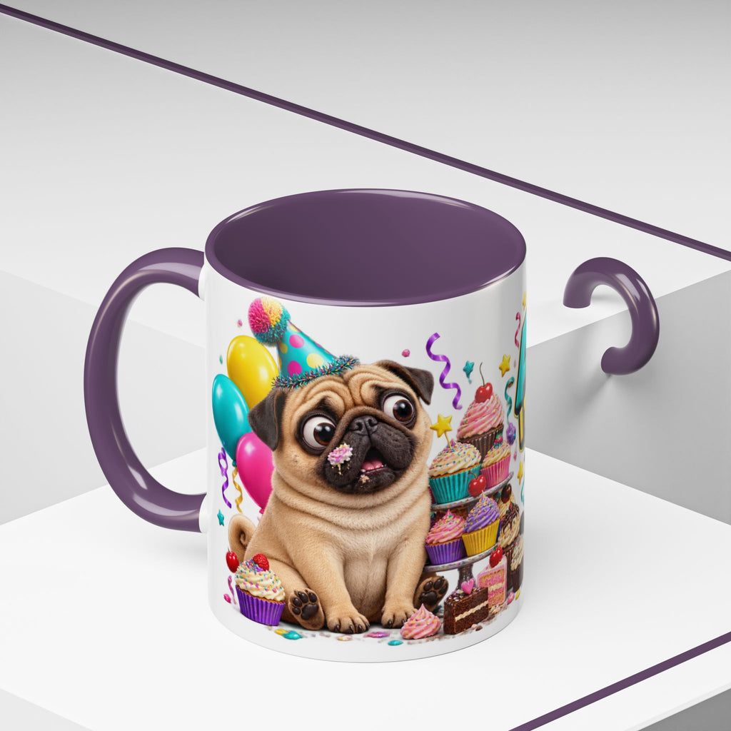 Aging I Thought You Said More Cake Pug Birthday White Mug