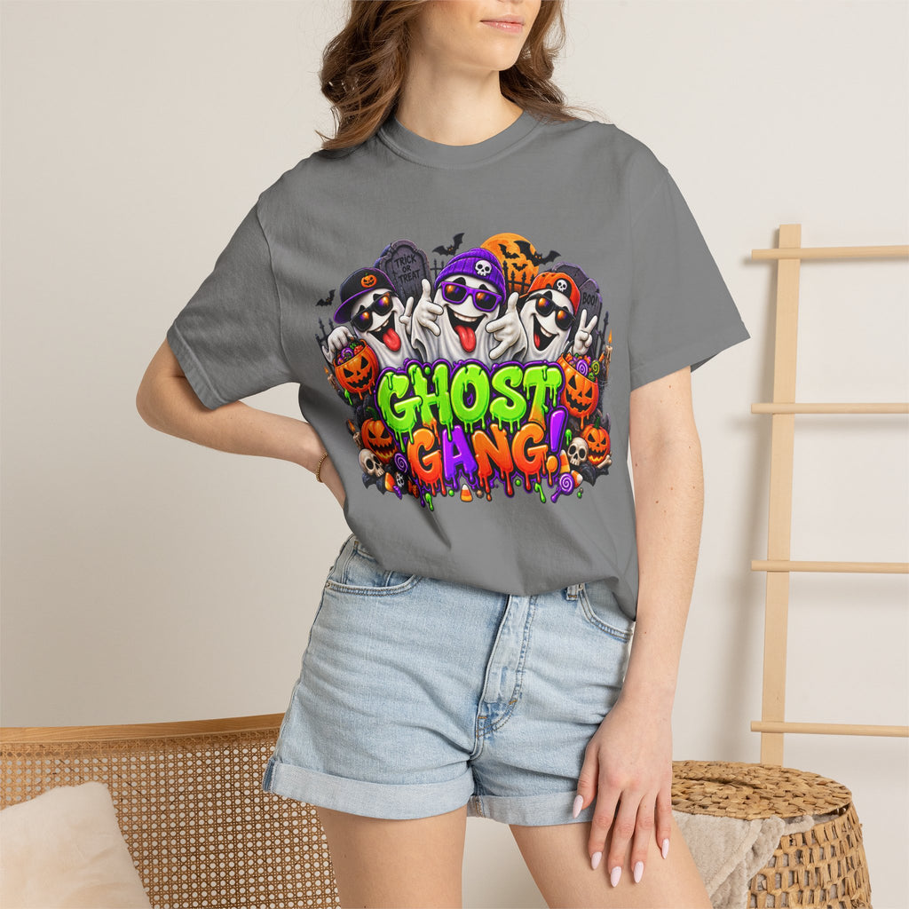 Ghost Gang Halloween T-Shirt – Funny Colorful Ghost Graphic Tee