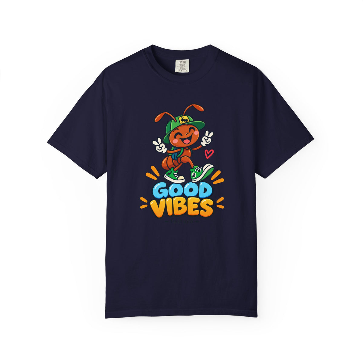 Good Vibes – Happy Ant Graphic T-Shirt