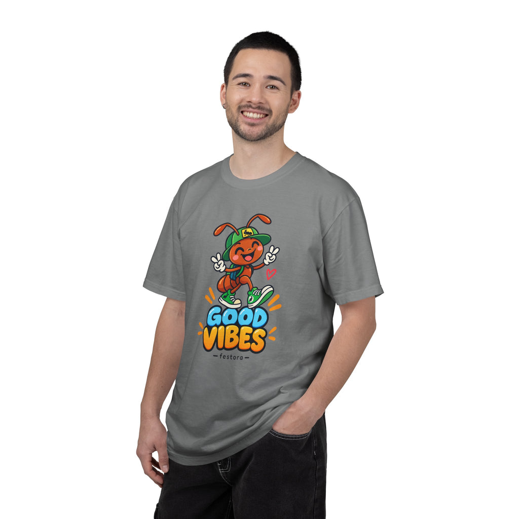 Good Vibes – Happy Ant Graphic T-Shirt