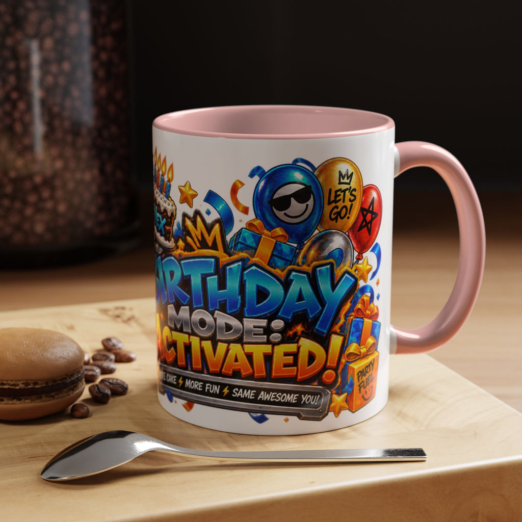 Festora Robot Birthday Mug – Birthday Mode Activated Coffee Cup