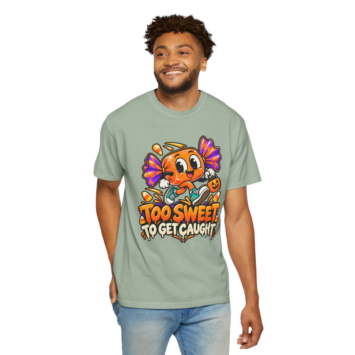 Too Sweet to Get Caught – Cute Halloween Candy T-Shirt