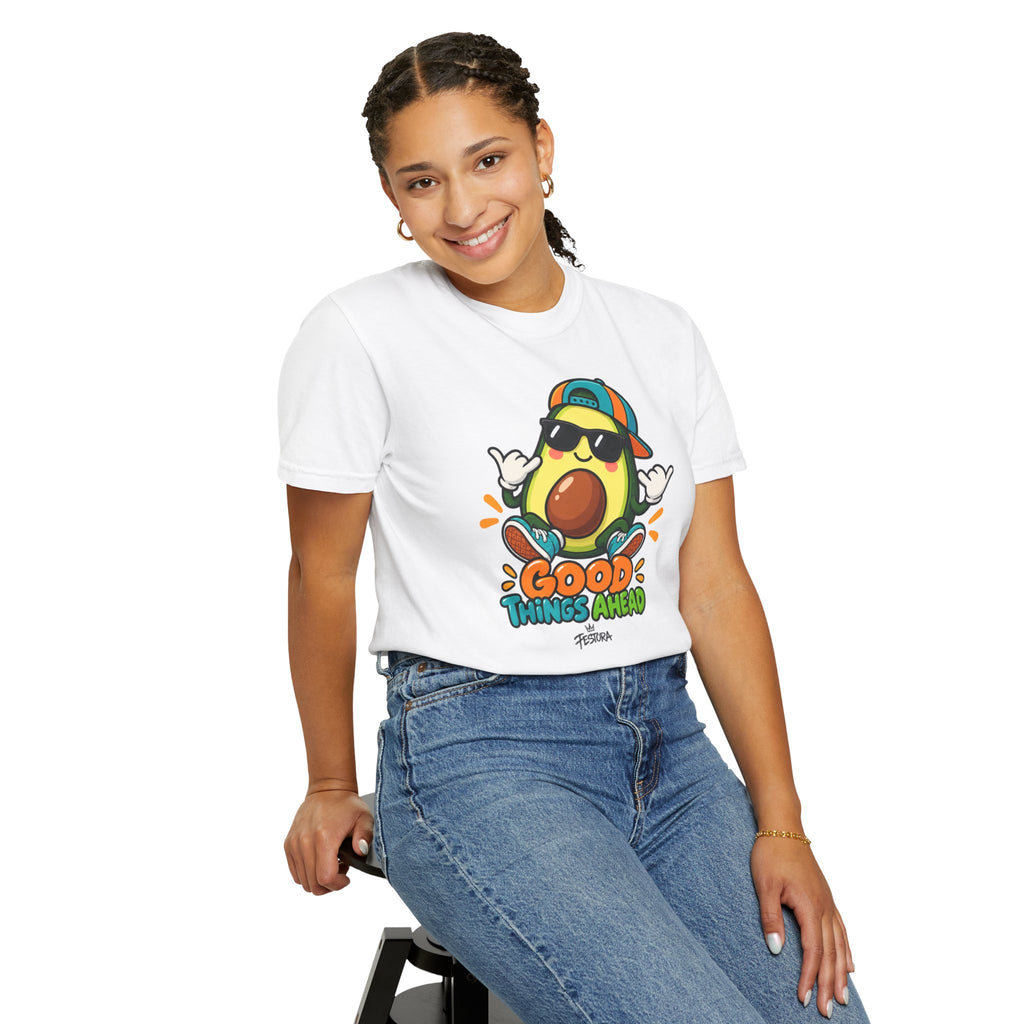 Good Things Ahead Avocado Graphic T-Shirt | Festora Everyday