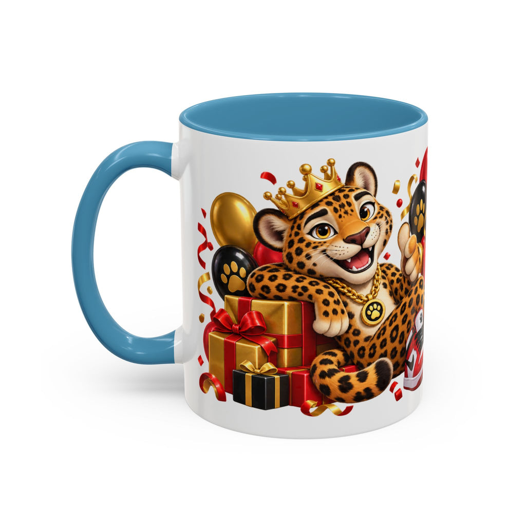 Title: Happy Birthday Jaguar Mug – Colorful 3D Birthday Gift – White Coffee Mug