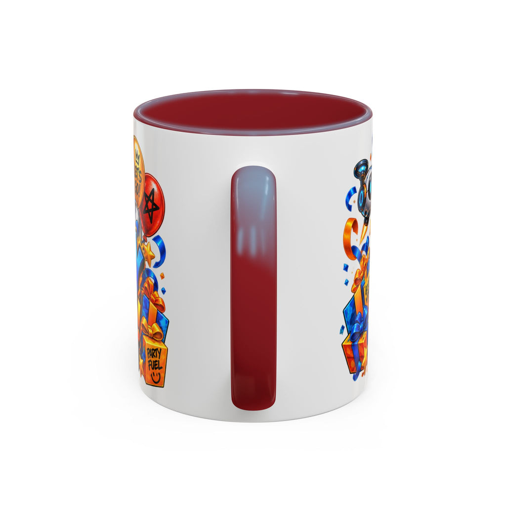 Festora Robot Birthday Mug – Birthday Mode Activated Coffee Cup