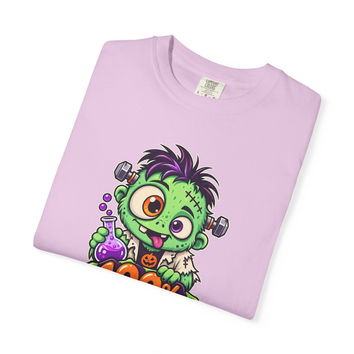 100% Natural. Mostly. – Cute Halloween Lab Monster T-Shirt