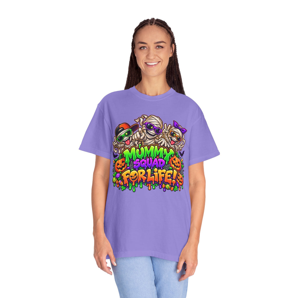 Mummy Squad For Life Halloween T-Shirt – Funny Colorful Mummy Graphic Tee