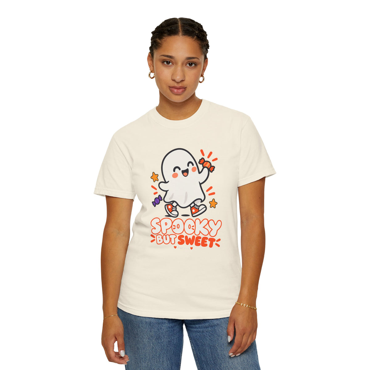 Spooky but Sweet Ghost T-Shirt | Cute Halloween Graphic Tee