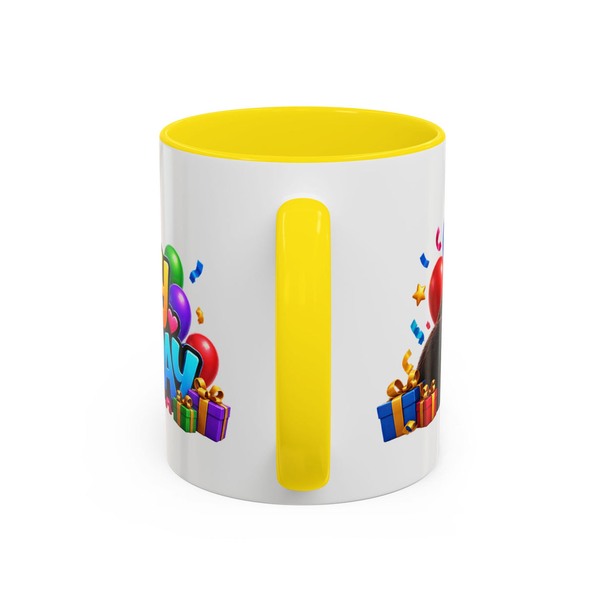 Gorilla Happy Birthday Mug - Colorful 3D Celebration Design
