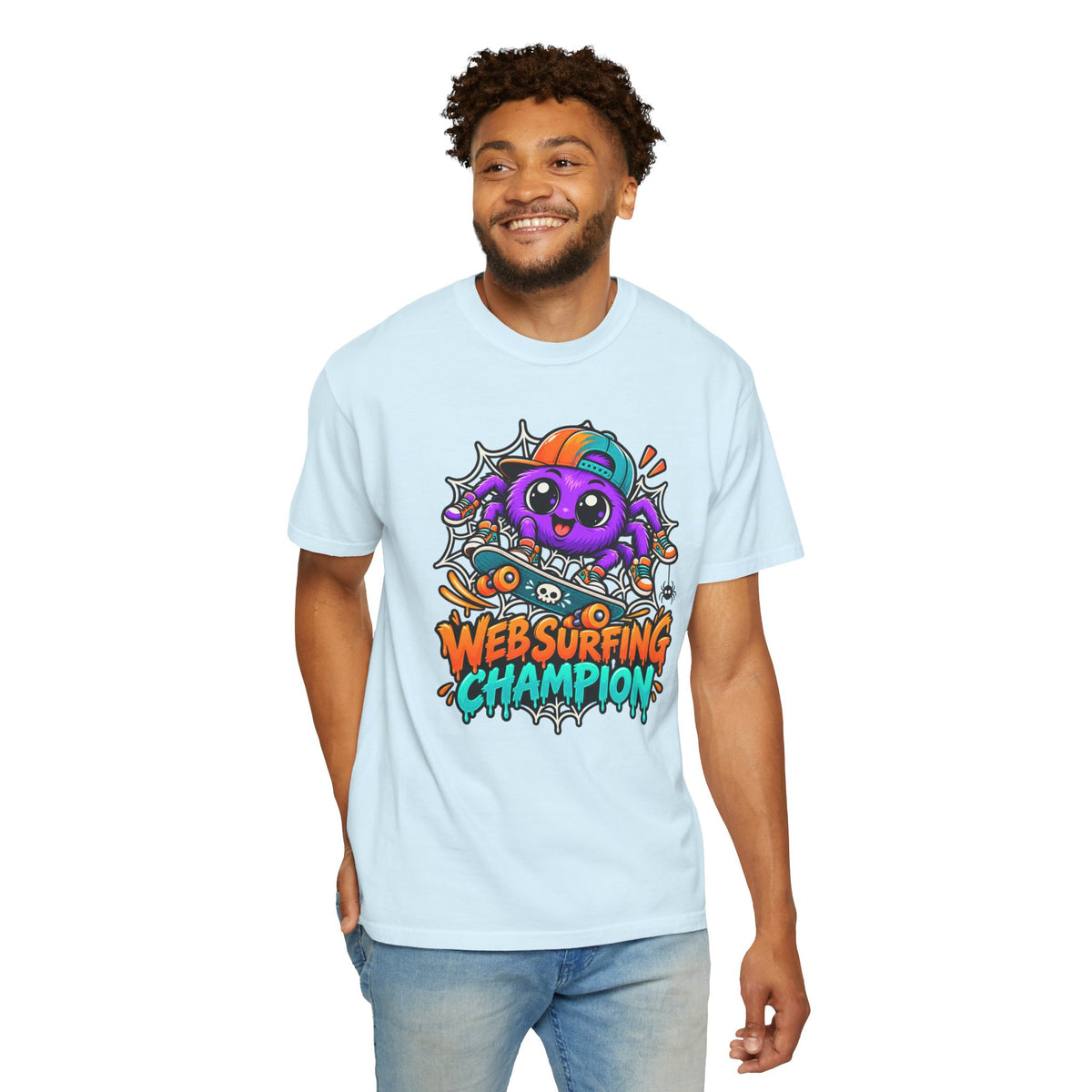 Web Surfing Champion – Cute Halloween Spider T-Shirt