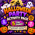 Halloween Party Printable Activity Pack – Instant Digital Download